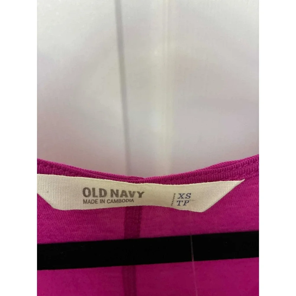 Old Navy XS Purple Magenta Dolman Sleeve V-Neck Soft Knit Top Women